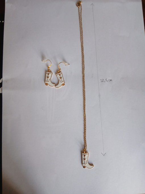 Parure botte blanche