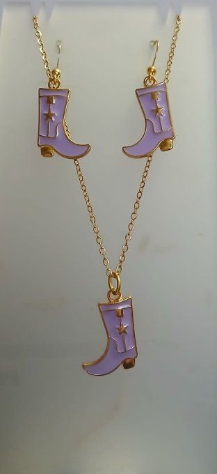 Parure botte violet