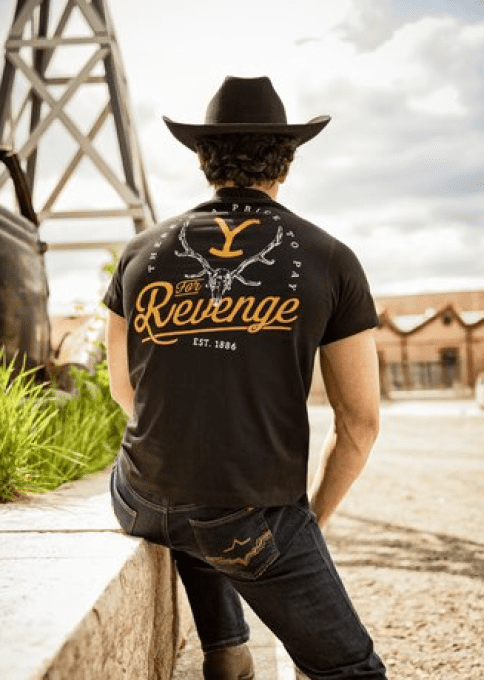 Tee - shirt "Yellowstone -For revenge black- "