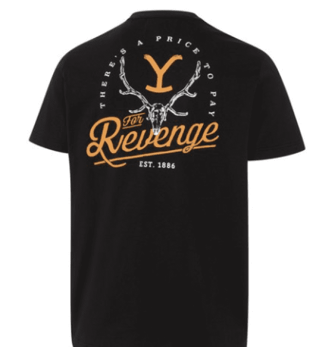 Tee - shirt "Yellowstone -For revenge black- "