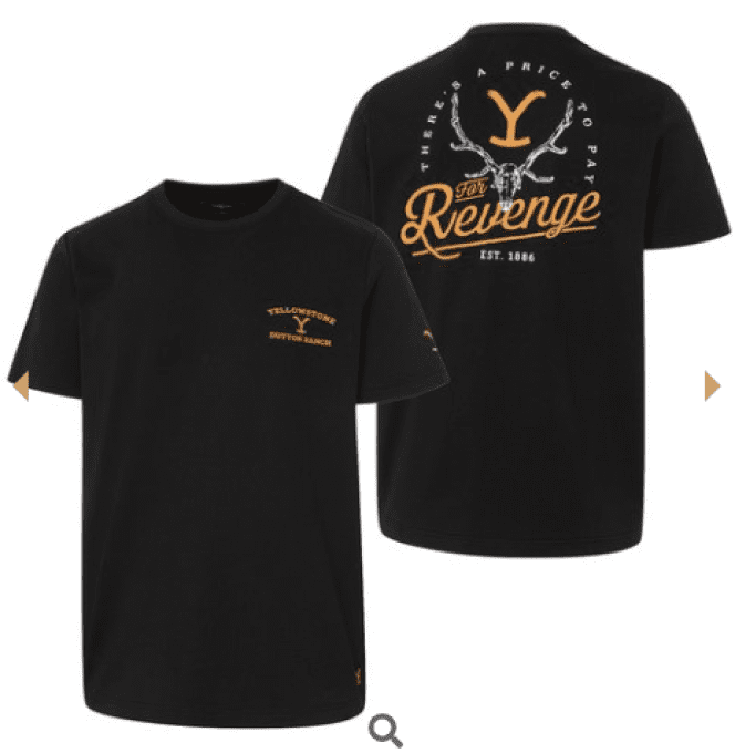 Tee - shirt "Yellowstone -For revenge black- "