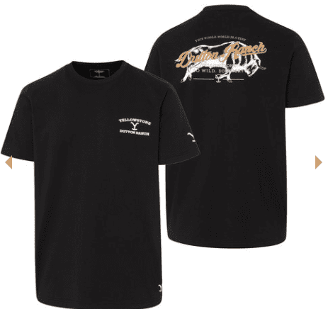Tee-shirt "Yellowstone -So wild so angry black-"