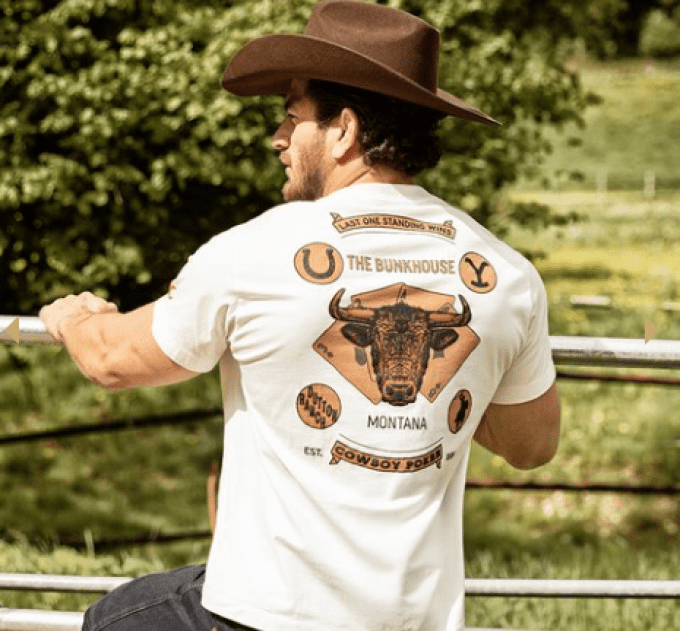 Tee-shirt "Yellowstone -The bunkhouse- "