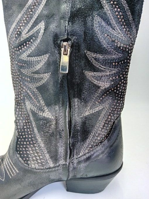 Botte Black avec strass