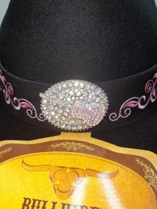 Chapeau guitare rose